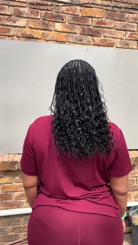 Short boho fulani braids #braidstyles #fyp 