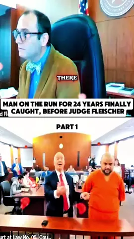 Man On the Run for 24 Years Finally Caught, Before Judge Fleischer #court #courtroom #judge #law #viralvideo #fyp #trending #usa🇺🇸 #prison #arrest #crime 