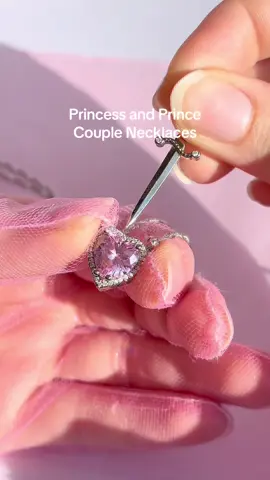 Tag your princess #swordnecklace #heartandsword #heartswordnecklace #couplenecklaces #disneyprincessnecklace 