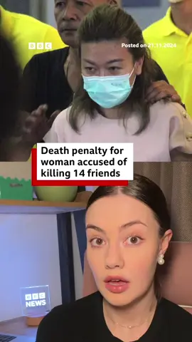 Sararat Rangsiwuthaporn was found guilty of putting poison in a friend's food and drink while they were on a trip last year. #SararatRangsiwuthaporn #Thailand #Cyanide #Poison #SiripornKhanwong #BBCNews
