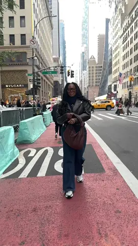 Walking into Q4 like … ✨🥂 #blackgirlluxury #holiday #volumehair #thingstodoinnyc #traveltiktok #fyp #fyppppppppppppppppppppppp #explorepage #zarahaul #zarafinds #newyork #fifthavenue #shopping #purpose #OOTD #browntiktok #monochromeoutfit #nyc 