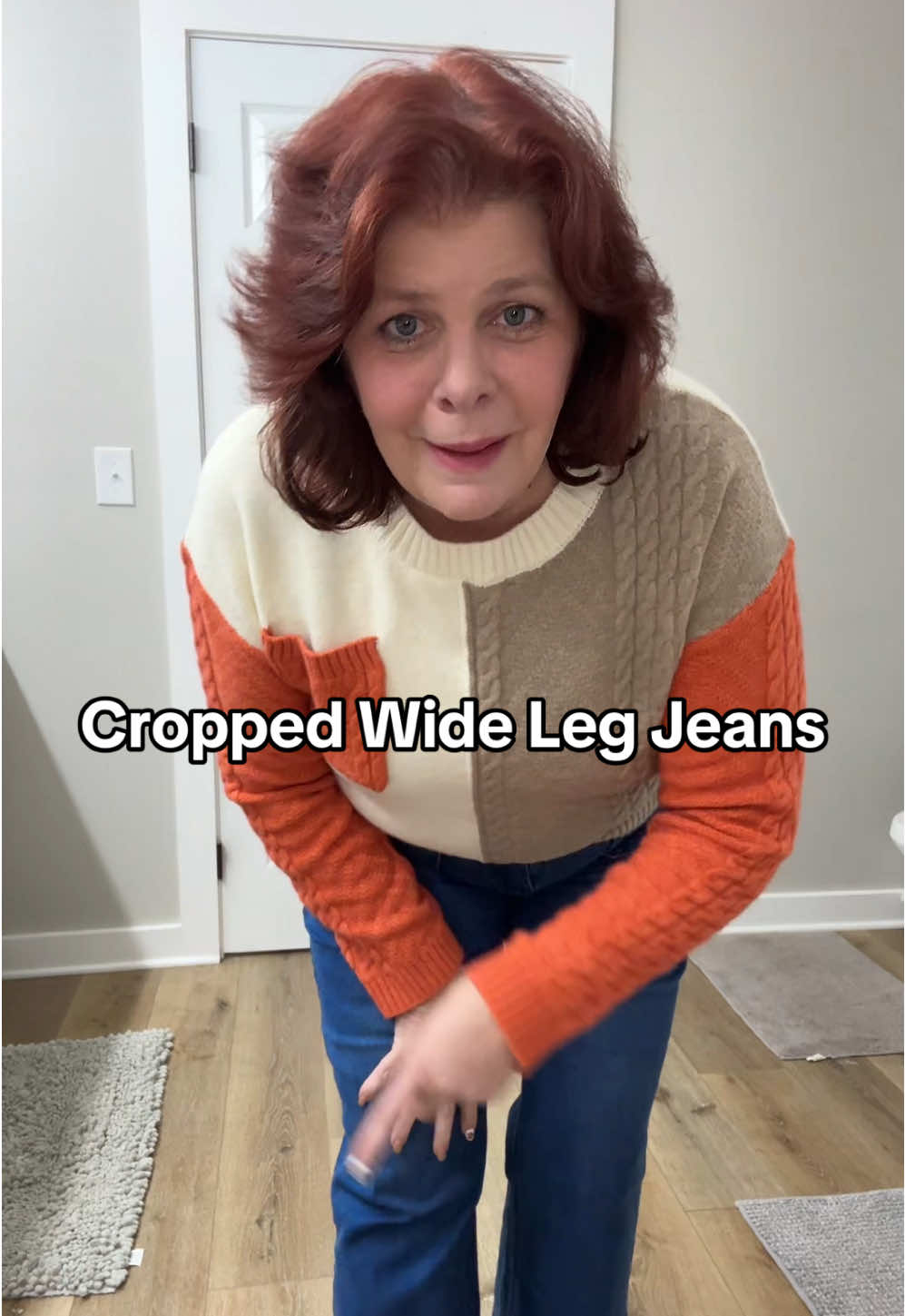 Who doesn’t need a good pair of cropped wide flare leg jeans. True to size with a little stretch. @luvamia #croppedjeans #widelegjeans #flarejeans #jeans #denim #shortgirproblems #tiktokshopblackfriday 
