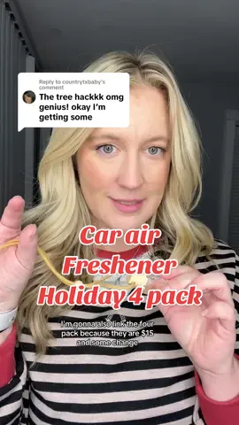 Replying to @countrytxbaby 4 pack of christmas scents #candeco #carairfreshener #cecraftco #carairfreshener #airfreshener #tiktokshopcybermonday #tiktokshopblackfriday #holidayessentials #giftideas #giftsunder10 #flashsale 