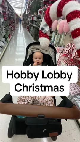 We didn’t find much, but we still had fun! #MomsofTikTok #fyp #boymom #hobbylobby #christmas #dancingbaby #baby #sonny #babyboy #christmasdecor #CapCut 