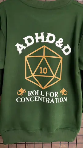 ADHD&D Roll For Concentration #adhd #adhdtiktok #adhdtok #adhdd #dnd #d20 #dungeonsanddragons #adhdshirt #adhdessentialoil #dndtiktok #dnd5e #AAALASPARATUCURRO 
