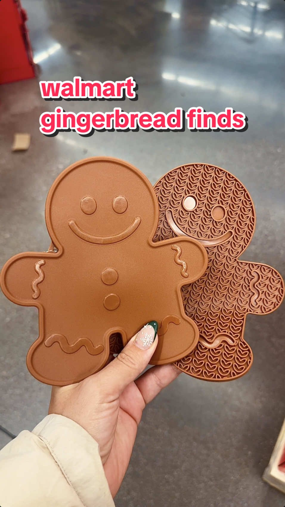 Some cute gingerbread finds at Walmart. Found these over by the milk and dairy with some other cute Christmas baking stuff! #walmart #walmartfinds #christmas #christmasbaking #christmasfinds #gingerbread #gingerbreadman 
