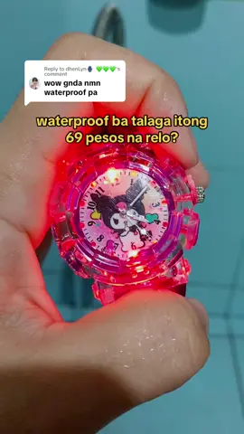 Replying to @dhenLyn🪬  💚💚💚 waterproof test! #watchforkids #christmasgiftforkids 