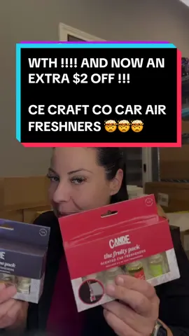 OMG AND NOW AN EXTRA $2 OFF JUST SINCE I SHOT THIS VIDEO !!!! WUUTTTTT !! DOWN TO $3.56 A PIECE IF YOU GET 2 !!!!!  #cecraftco #cecraftcompany #viralcarairfreshner #carairfreshener #tiktokshopblackfriday #tiktokshopcybermonday #spotlightfinds 