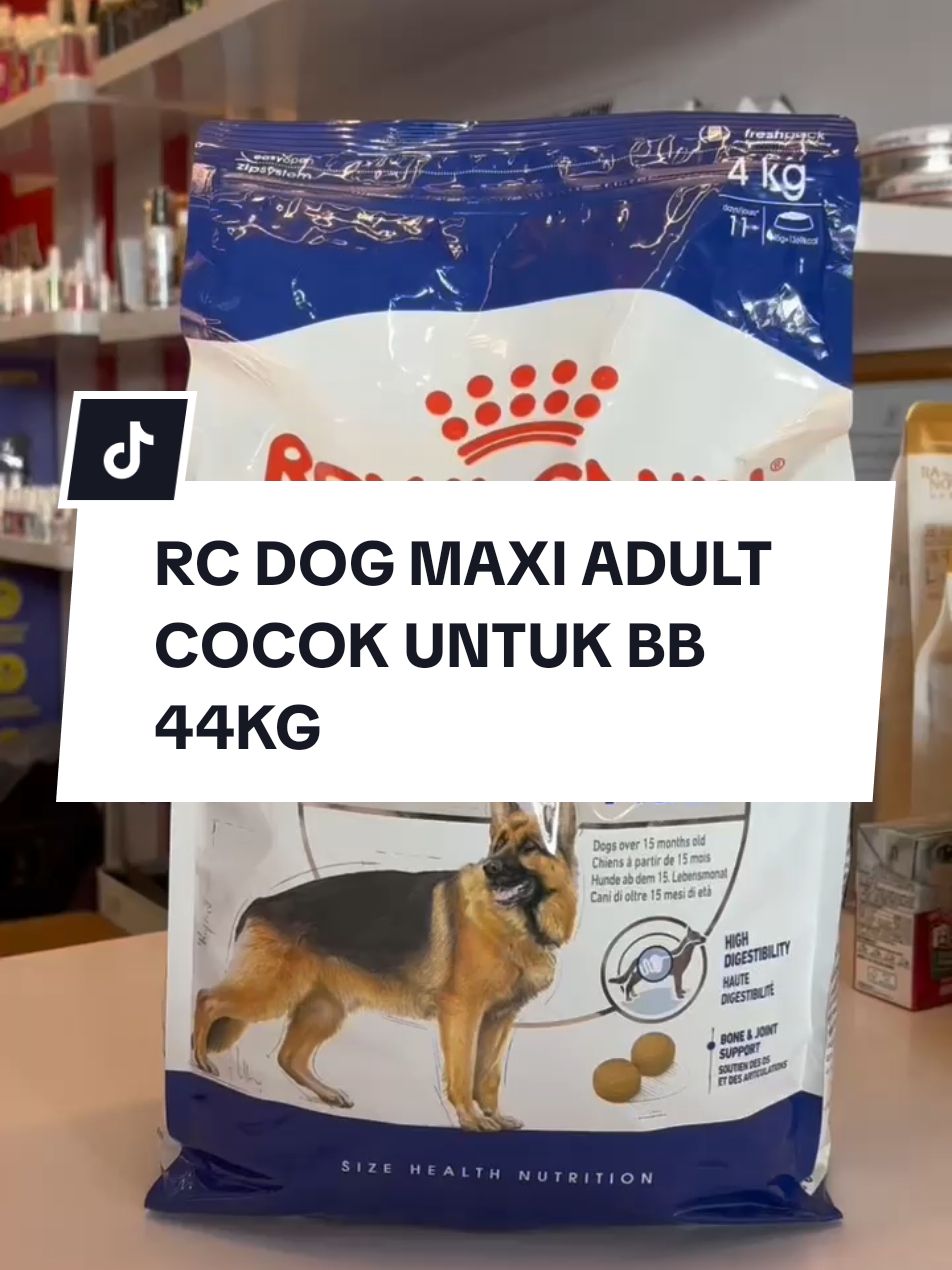 Siapa yang dirumahnya punya anjing large dengan bobot badan sampai 44kg? Dan bingung cari makanannya, gausah khawatirr pakai produk ini sajaa cocok untuk anjing large kamu dirumah!✨️ #artzimarpetshop #fyp #royalcanin 