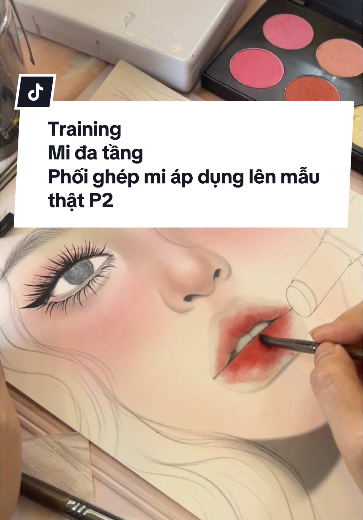 Mi đa tầng, train bài môi#midatang #ggrg #miduoi #amimakeup##makeupfacechart #facechart #makeupchuyennghiep #makeupcanhan #daotao #facechart #makeuphochiminh #hochiminh #bentre 