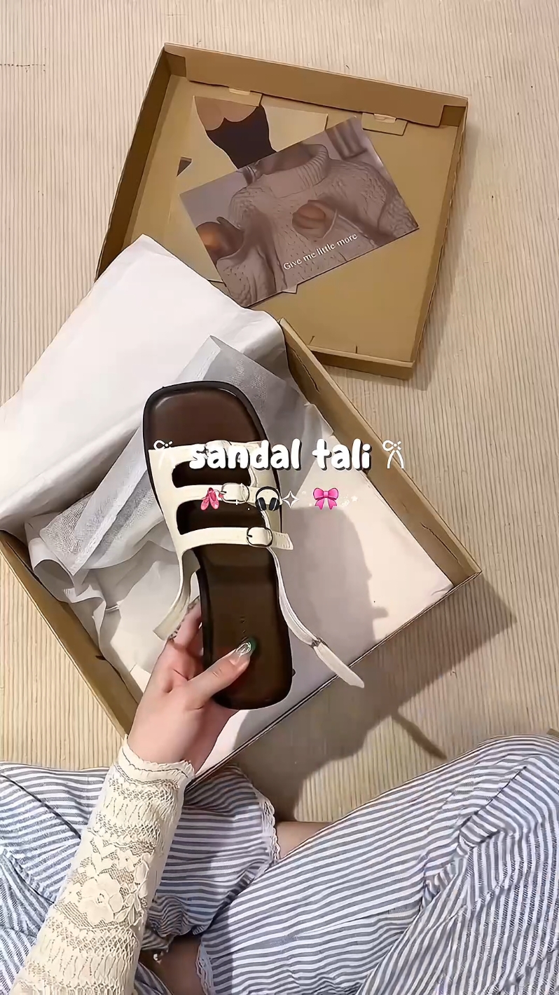 #racuntiktok #sandaltali #sandalwanita #sandalflat #foryoupage #4u #fyp #belilokal 
