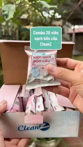 Viên sạch bồn cầu Clean Z chỉ cần một viên là giúp bồn cầu nhà bạn luôn sạch sẽ, thơm tho và khử hoàn toàn mùi hôi toilet #datnhacua #viensachboncaucleanz #cleanz #aikomi #vsbc 