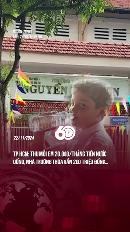 THU MỖI EM 20.000/THÁNG TIỀN NƯỚC UỐNG #tiktoknews #theanh28 #60giay #2024moments
