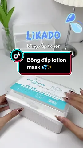 Chơi hệ lotion và toner mask thì nhất định phải sắm bông đắp này nho 💦 #hoanganh #hgaanh #review #bongdaptoner #likado #bongtaytrang #lotionmask #lotion #toner #skincare #beauty #goclamdep #lamdep #viral #xuhuong #muataitiktokshop #fyp #foryou 