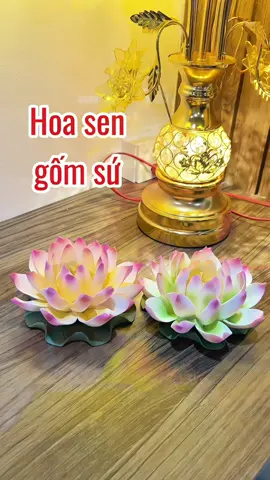 Hoa Sen gốm sứ cắm nhang đẹp quá! #dothocung #phatphap #trangtribantho #tutap #luhuong #nhang #hoasen #dothotinhan 