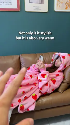 The wearable blanket is both warm and stylish, I really love it