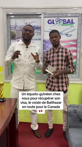 Un équato-guinéen chez nous pour récupérer son visa, le voisin de Balthazar en route pour le Canada 🇨🇦 