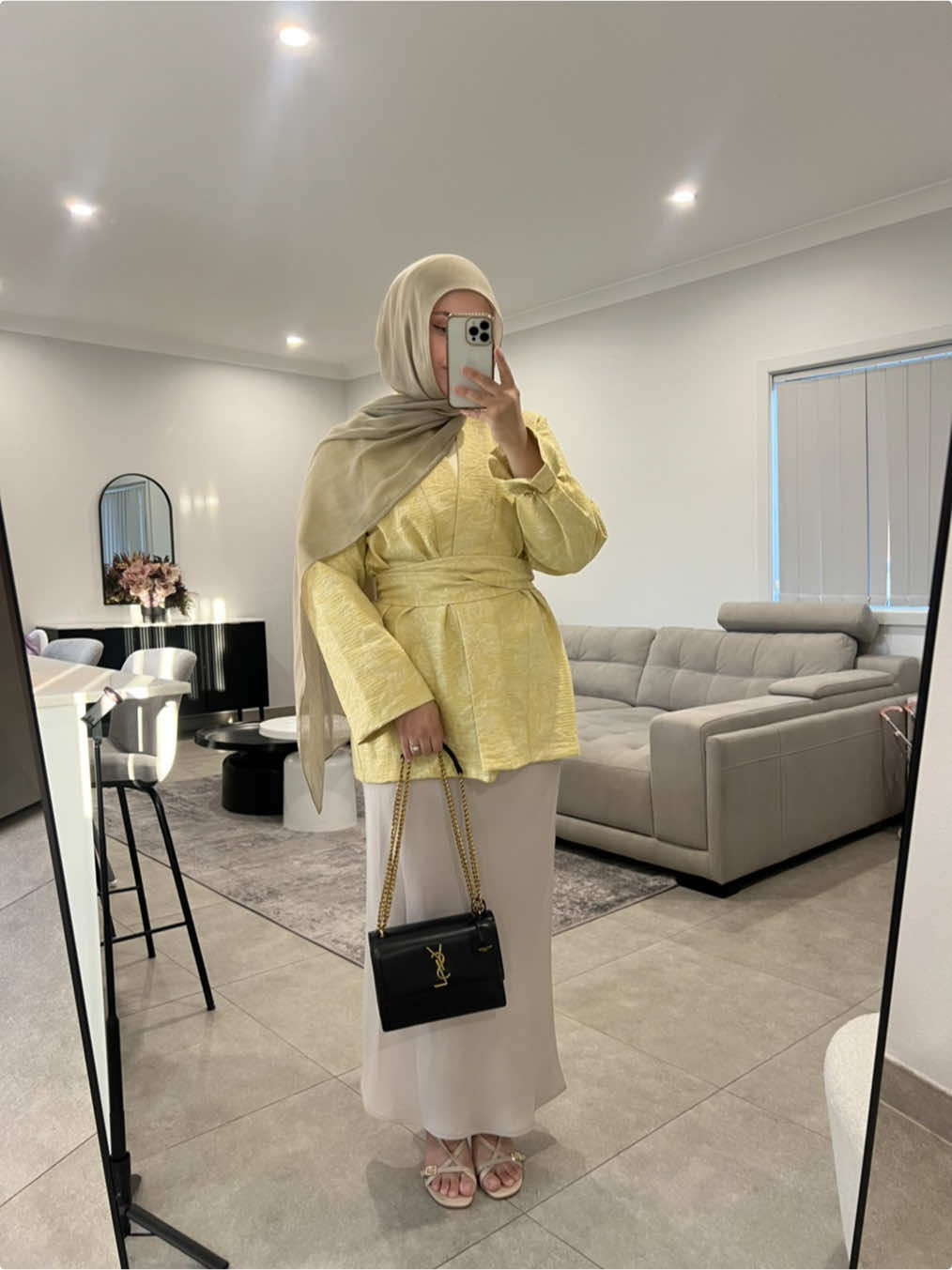 Fit check 💛 @mirathelabel #fyp #kimono #hijabi #modest 