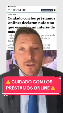 ⚠️ Cuidado con los préstamos online ⚠️ #préstamosrapidosenespaña #prestamosenlinea #prestamospersonales #tipslegales #derecho #sergionogues #derechobancario