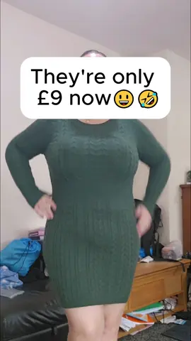 Women's Plain Round Neck Cable Knit Bodycon Sweater Dress.