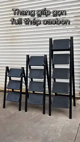 Thang thép đen 3-4-5 bậc#xh #xuhuongtiktok #thangthep #thanggapgon #thang #saleluongve #viraltiktok 