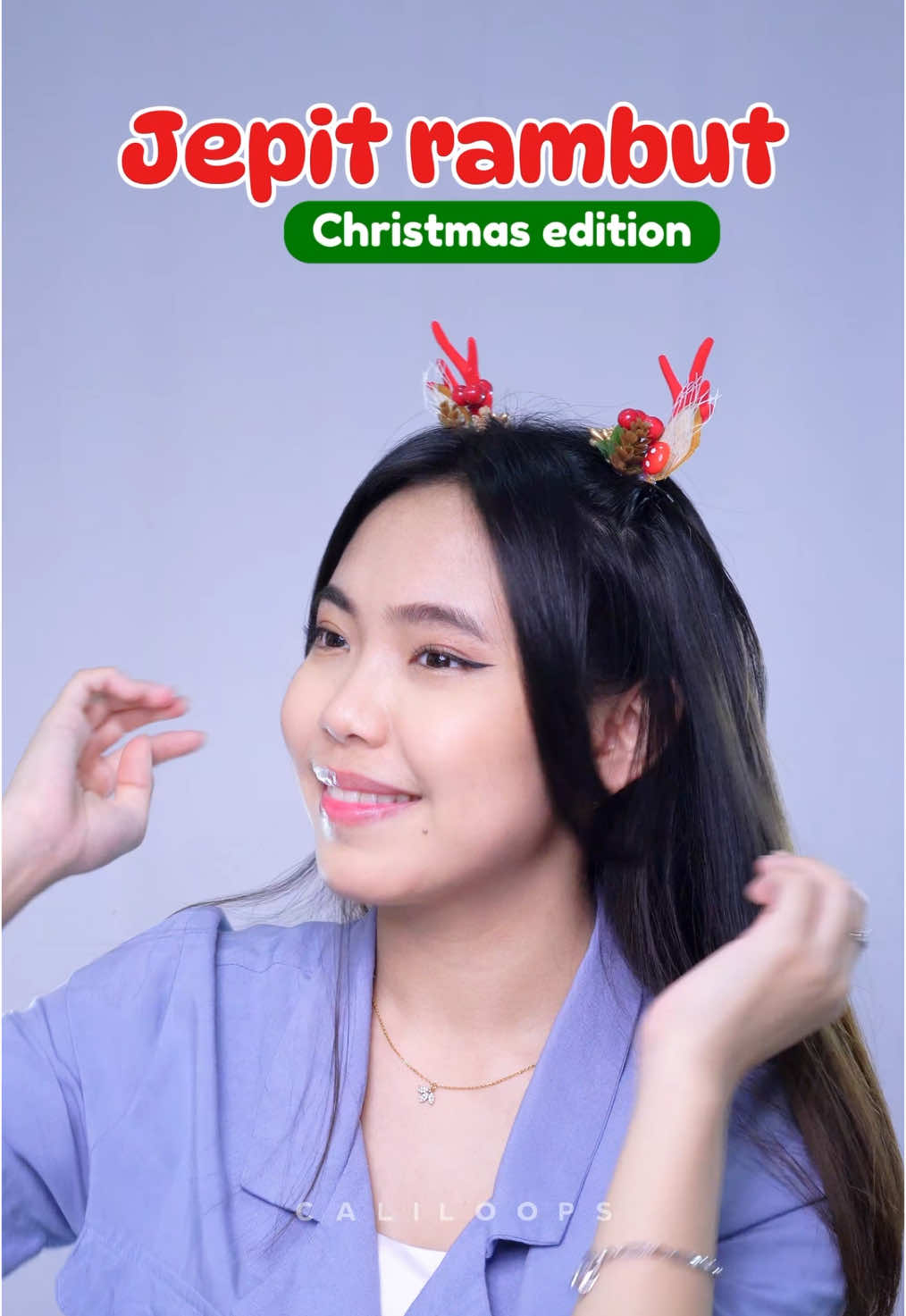Jepit rambut edisi natal terbaru dari caliloops yang cantik banget✨🎄 Kuy collect sekarang juga sebelum kehabisan💕 #caliloops #jepitrambut #jepitponi #jepitnatal #chrismas #hairclips #koreanstyle 