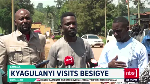 VIDEO:The National Unity Platform (NUP) Principal Robert Kyagulanyi, accompanied by Leader of Opposition Joel Ssenyonyi and other party leaders, have visited Luzira Prison to check on Dr. Kizza Besigye. #NBSLiveAt1 #NBSUpdates