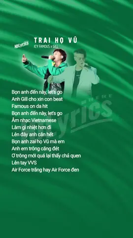 Lyrics Trai Họ Vũ - ICY Famou$ x GILL #traihovu #icyfamous #gill #rapviet #rapviet2024 #hdlyricshere #trending #xh #fyp 