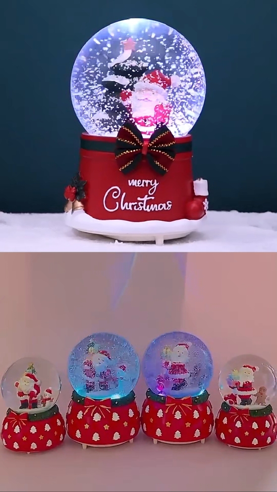 Quả cầu tuyết Noel kèm đèn và nhạc, lắc tuyết chuyển động, dùng pin. #quacautuyetnoel #quacautuyetgiangsinh #quacautuyet #quacaugiangsinh #quagiangsinh #quanoel 