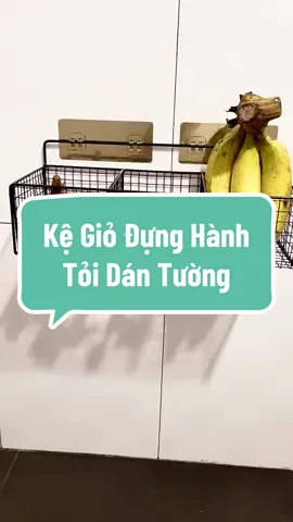Kệ Giỏ Đựng Hành Tỏi Dán Tường JYoohome Kệ Đựng Gia Vị Gắn Tường Nhà Bếp Bằng Thép Sơn Tĩnh Điện kệ treo #nhabep #kedantuong #kedanang #kenhabep 