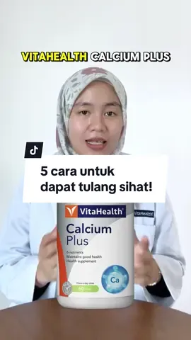 🦴5 cara untuk dapatkan tulang sihat dan kuat! #vitahealth #supplement #strongbones #kalsium #nutritionist #healthadvice #pilihhalalpilihvitahealth #healthylifehappyvibes #halal #dietitian #healthtips #nutritiontips #calcium #bones #bonehealth #tulang 