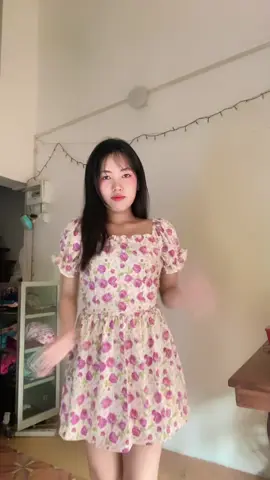 rosy posy dress lyy💕 #mdmclothing #localbrand #clothing #fypシ #localbusiness #myanmartiktok #fyp #OOTD 