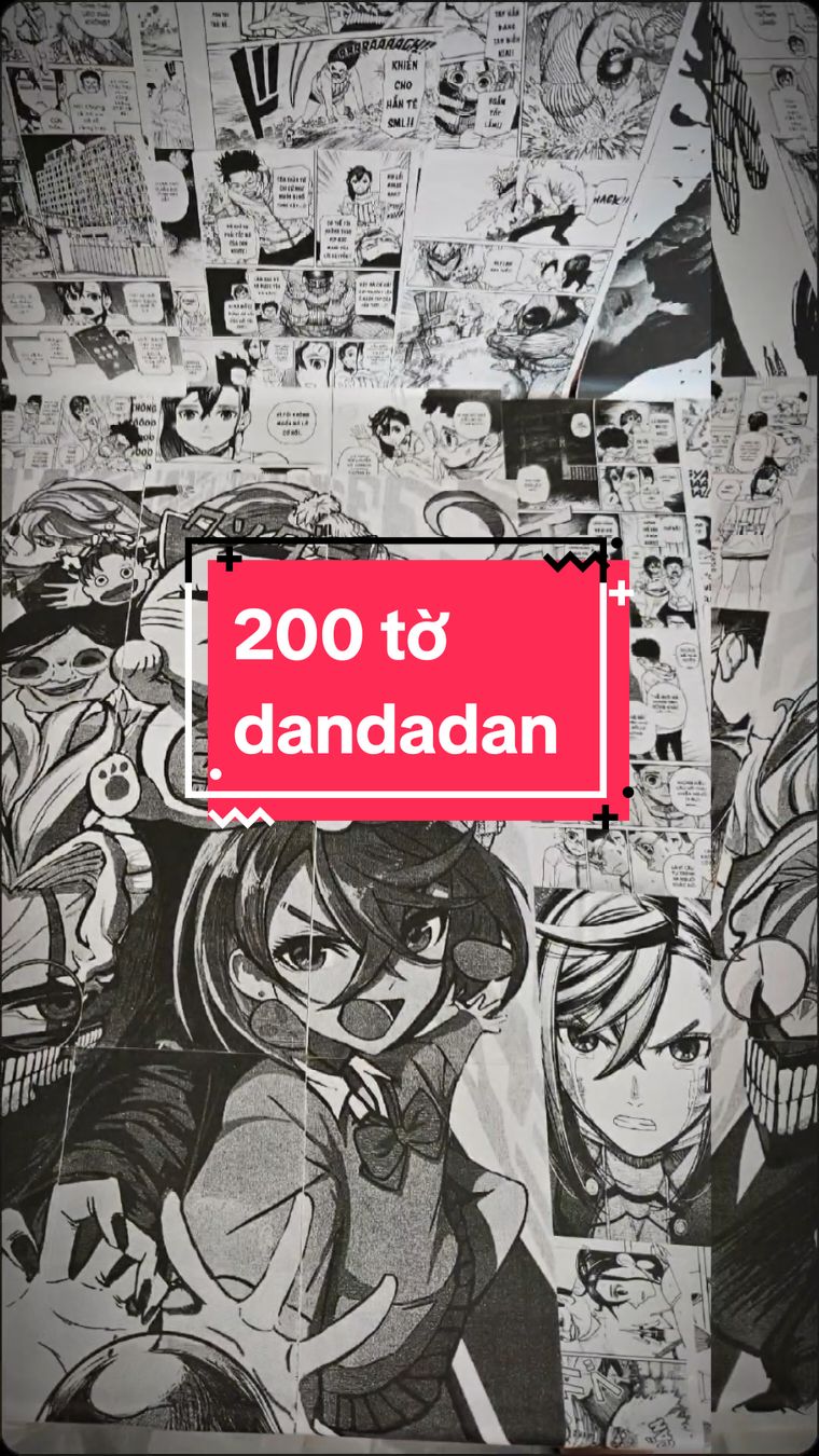 combo 200 tờ tranh dán dandadan #miqihouse #tranhdantuonganime #dandadan #poster 