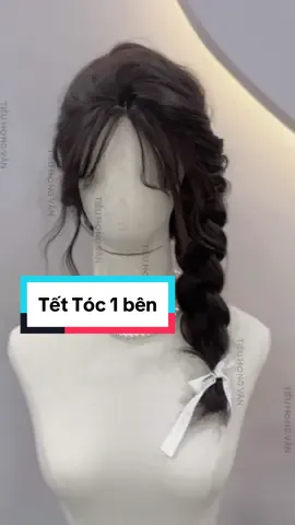 Tết tóc lệch 1 bên diện tết đi ạ #mẹovặt #kieutocdep 