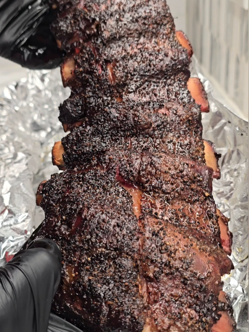 Delicious Smoked Beef Ribs #meat #steak #grilling #cooking #bbq 