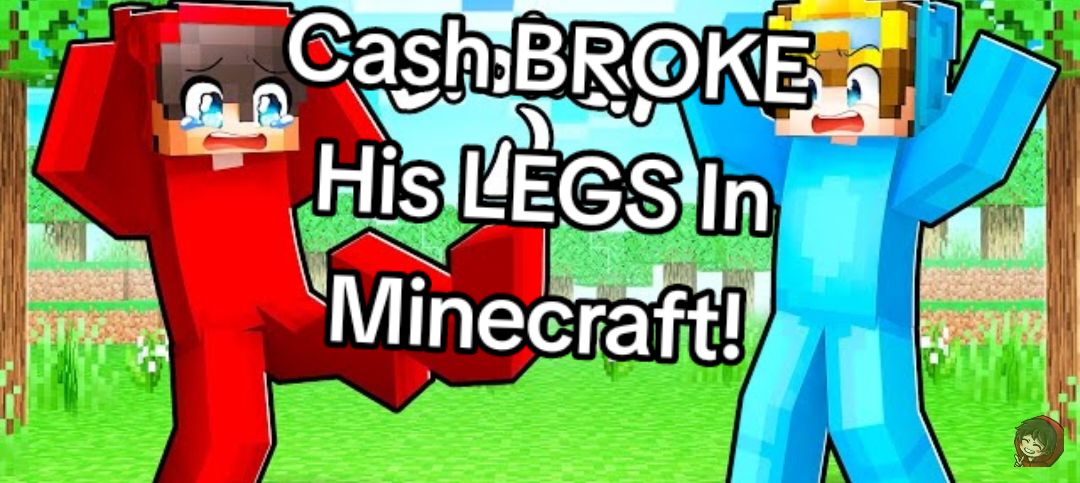 Cash BROKE His LEGS In Minecraft!  ( Part 4/4 )  ( Credit: Cash )  #cash#nico#mimecraft#roleplay#fyp 