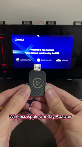 Mini wireless Apple CarPlay Adapter.#carplay #wirelesscarplayadapter 