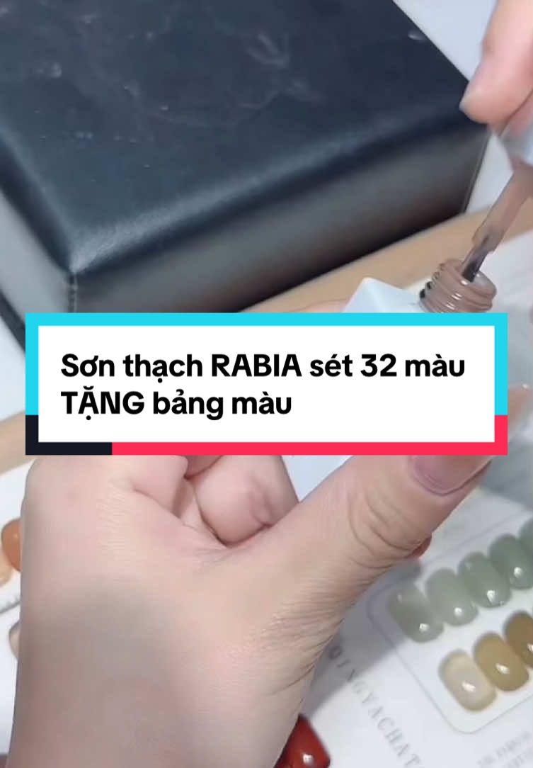 Sơn thạch RABIA sét 32 màu TẶNG kèm bảng màu khi mua set 32 màu #nail #nails #sonmongtay #songel #phukiennail 💕💕💕💕