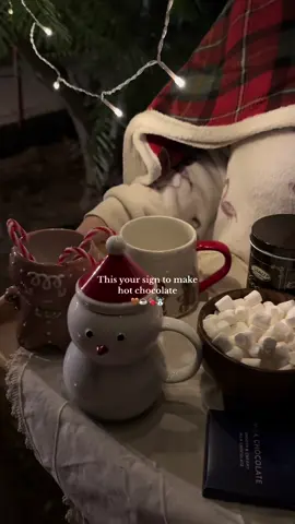 Hot chocolate friday night☃️🤎 #hotchocolate #hotcocoa #chocolate #winter #snowman #fyp #explore #tiktok 
