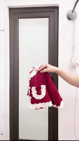 Set dạ đỏ phối ren mặc noel, Tết đã về #noel #tết #kenkids #59k #xuhuong 