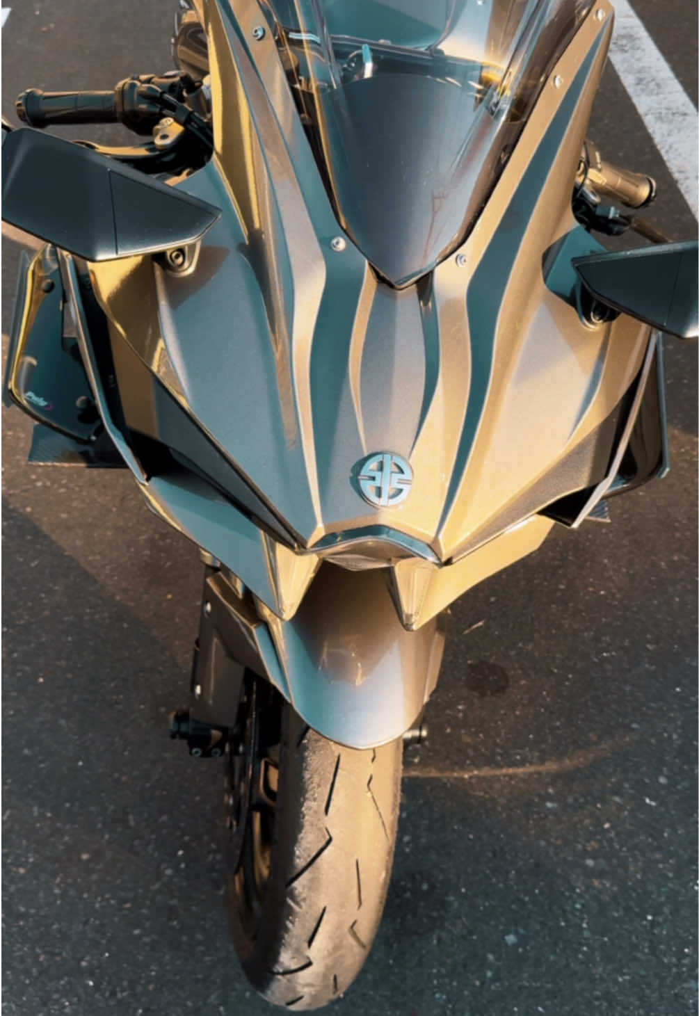 The only bike in the world #ninjah2 #ninjah2r #ninja #h2 #kawasaki #motorcycle #moto #bike #bikelife #kawasakih2 #mirror #youtube #tokyo #motoblog #biker #bikelover #ninjah2japan #agv #japan #supercharged #buddy #摩托车 #Cyber #Cyberpunk    #rider #NightCity #H2japan #MASAKI #東京 #バイク 