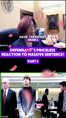 Defendant's Priceless Reaction to Massive Sentence! #court #judge #law #prison #criminal #arrested #usa🇺🇸 #viralvideo #trending #fyp 