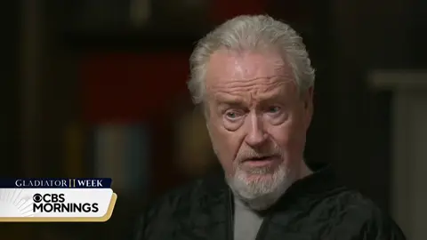 What was it like for Ridley Scott to direct the sequel to his Oscar-winning film, “Gladiator,” 24 years later? “You're fighting yourself and your own fear and your own insecurity,” he said of working on #GladiatorII, something he says he has thought about doing for years.