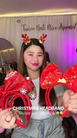 Grabe sobrang cute🥰Pwede din sa kids,sobrang matutuwa ang mga kids kapag binigyan mo nitong christmas headband na to🥰😍❤️‍🔥#christmas #headband #headbands #kids #affordable #giftideas #christmasgift 