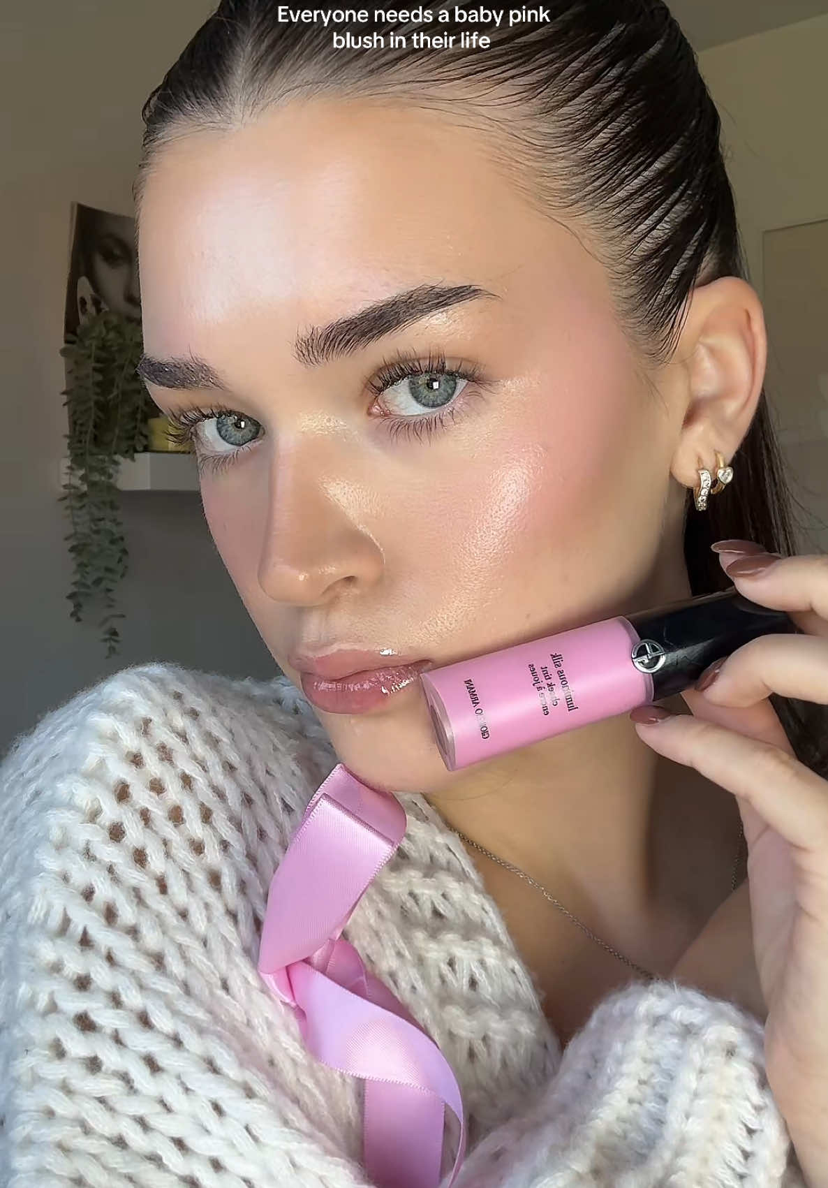 Baby pink blush>>  🎀🎀🎀🎀🎀🎀 @Armani beauty #armanibeauty #pinkblush #makeup #BeautyTok 