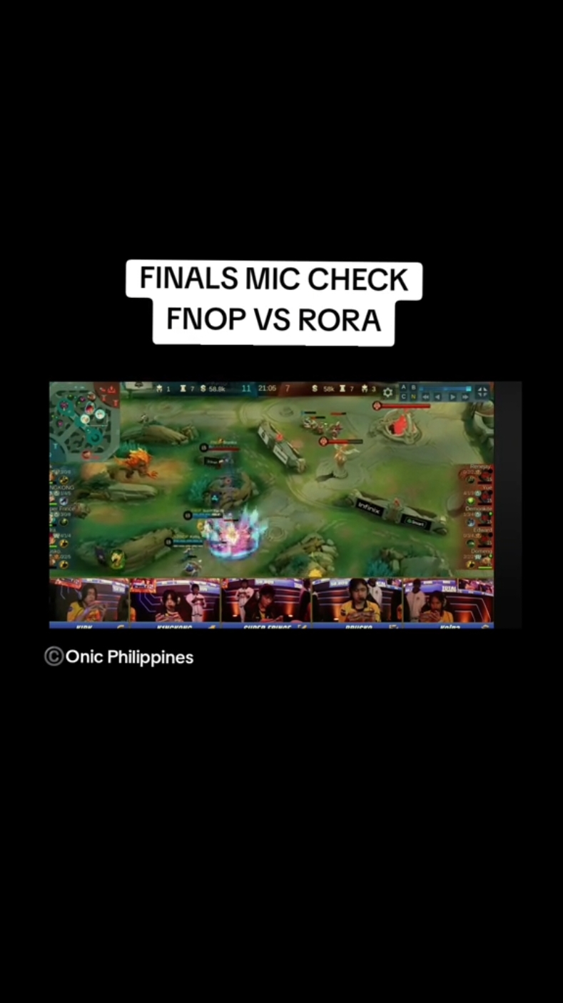 ONIC FINALS MIC CHECK GAME 7 fnop vs. aurora ©️Onic Philippines #CapCut #mpl  #mplphilippines #mlbbtiktok #fyp #mlbb #m6 #fnop #itsonictime #kingkong #kelra 