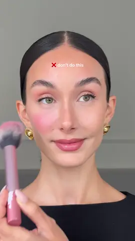 Lifted Blush Hack with Powder Blush 🩷 would you try this? ✅ use a smaller brush for more control of the product ✅ use this technique as an easy guide for product placement ✅ apply and blend in an upwards motion for a lift Products: @nyxcosmetics_uk buttermelt blush (getting butta)  ib: @Asta  #blushhack #blushtrend #makeup #makeuphacks #blush #powderblush 