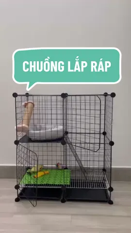 ❤️🐱 Chuồng lắp ráp cho chó mèo thú cưng, chuồng có khay vệ sinh và không có khay vệ sinh ne. #VideohangTieuDung #chomeo #thucung #pet #chuonglapghep #chuongcho #chuongchomeo #animal #cuteanimals