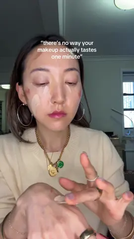 it really does take that long… just blend it all at once lollll 🙈 #nomakeupmakeup #lazymakeup #quickgrwm #flawlessbase #makeupbrush #everydaymakeup 