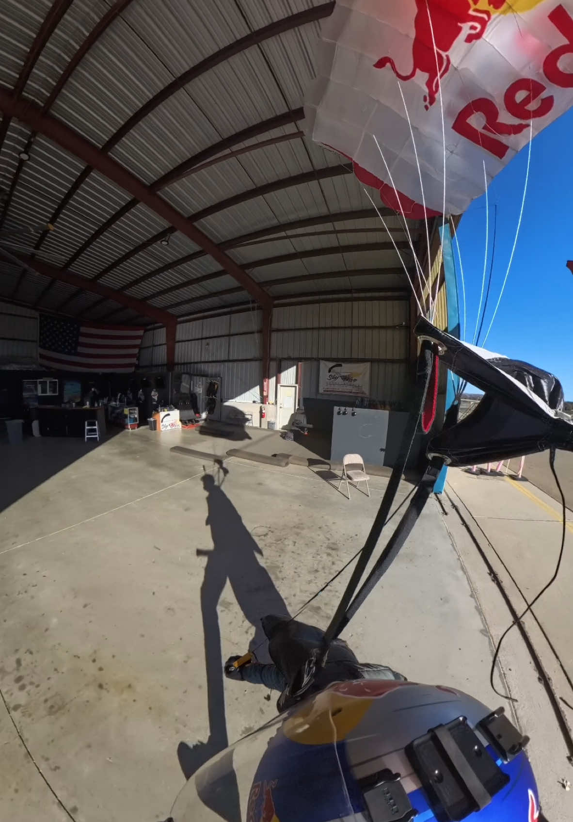 No time to lose 😜 #givesyouwiiings #landing #skydive 